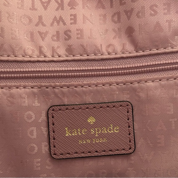 Kate Spade Hadlee Laurel Way Dusty Peony Large Leather Handbag - Picture 9 of 10